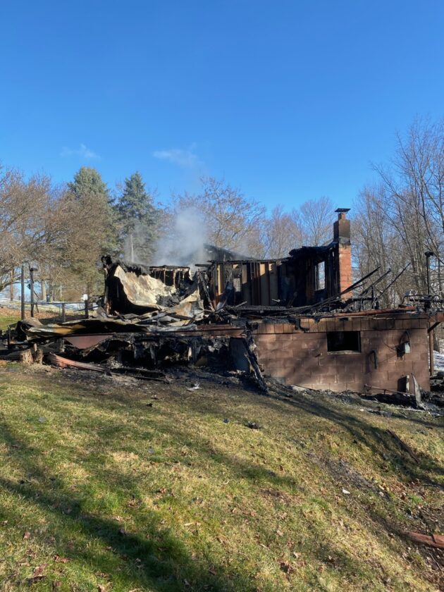 Dog alerts owner to neighboring house fire - The Review